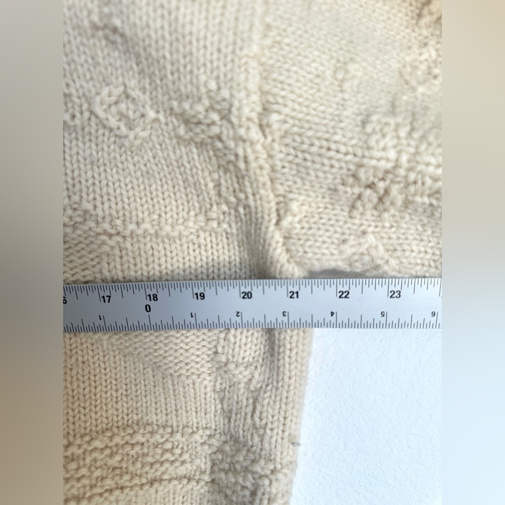 Vintage 90s Polo Ralph Lauren 100% wool hand‎ knit reindeer snowflake sweater - Picture 11 of 17